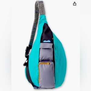 KAVU large water-resistant Sling Bag in Black Forrest